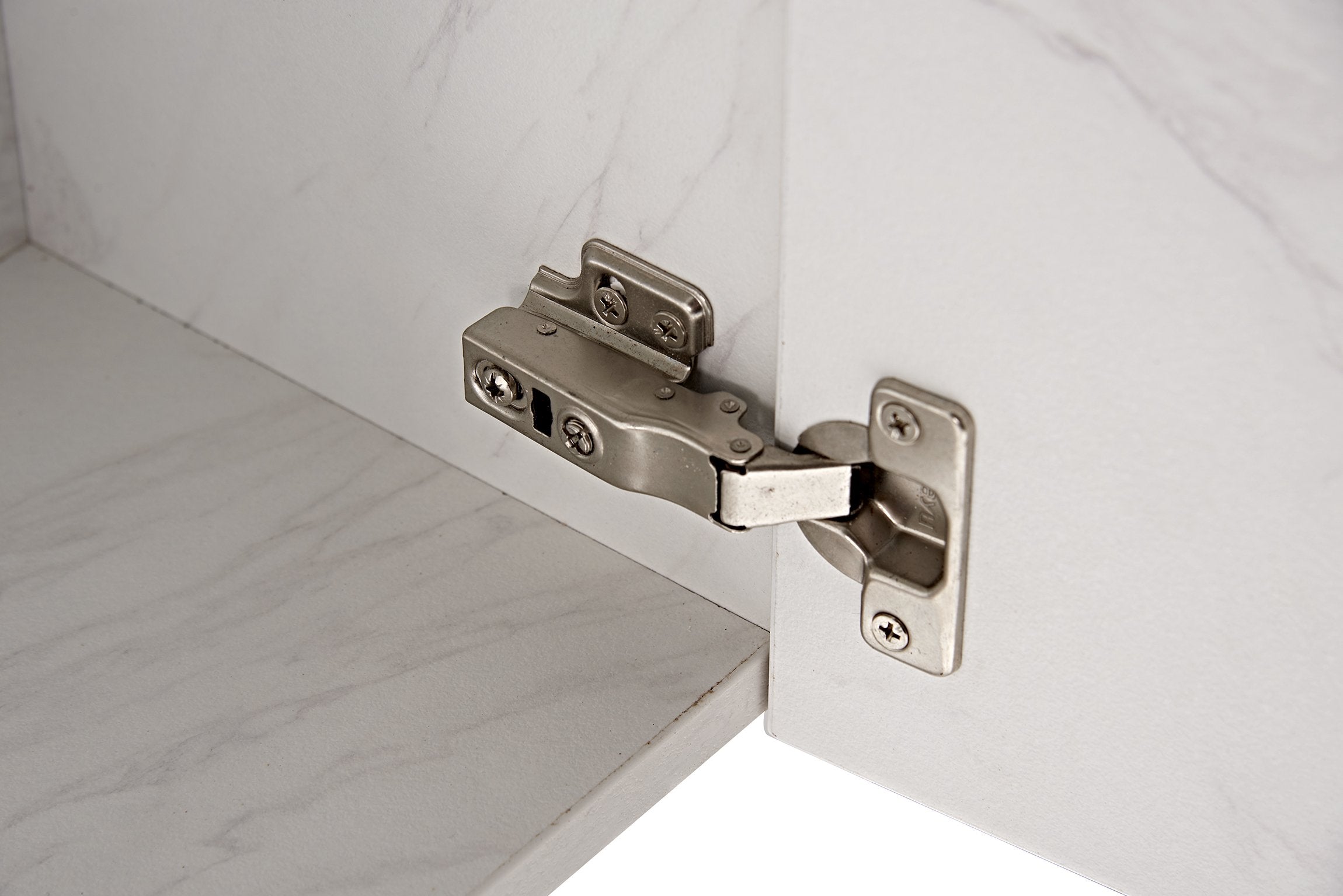 Set Mobile Arredo Bagno Roma Stone Bianco con Doppio Lavabo 120 cm