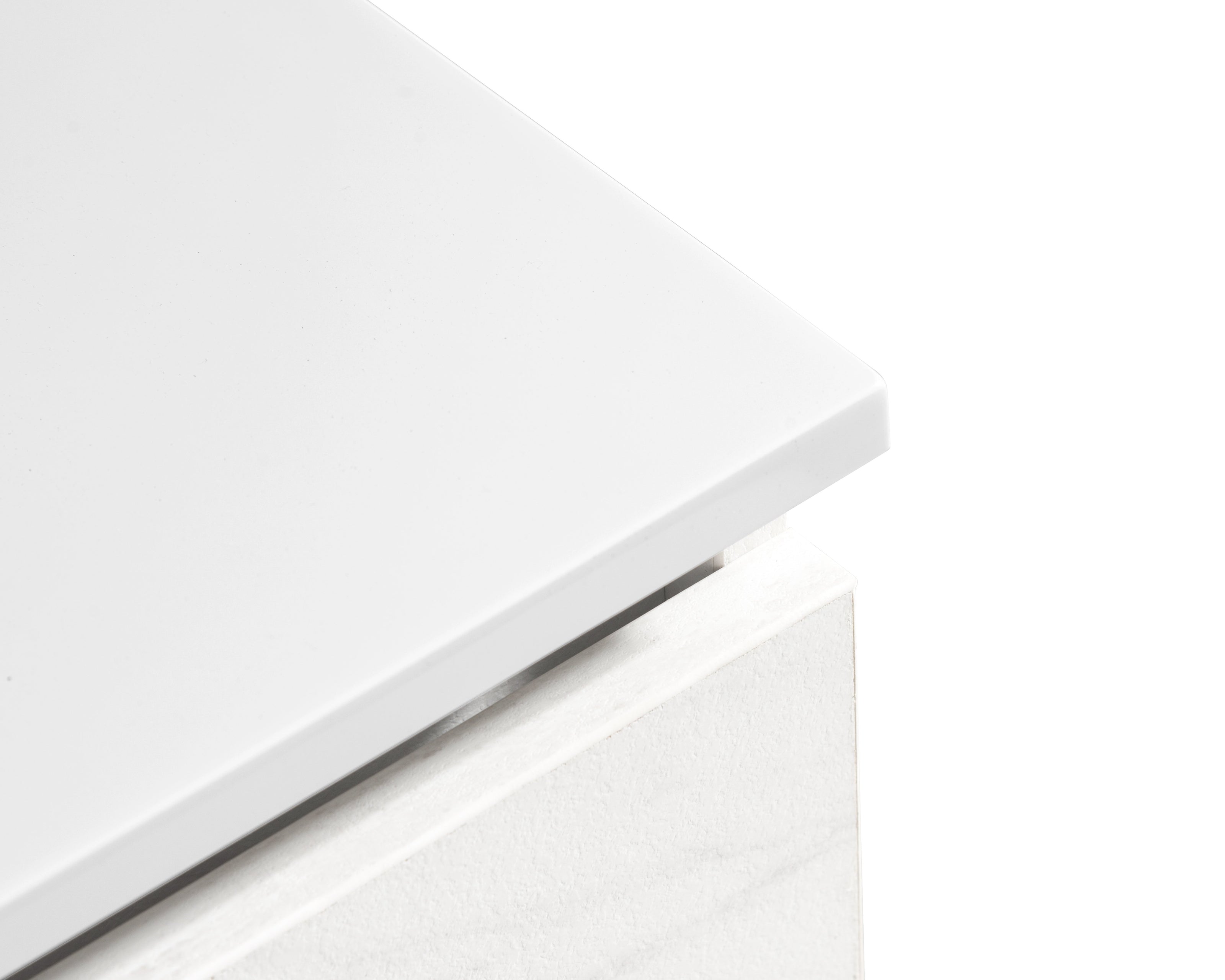 Set Mobile Arredo Bagno Roma Stone Bianco con Doppio Lavabo 120 cm