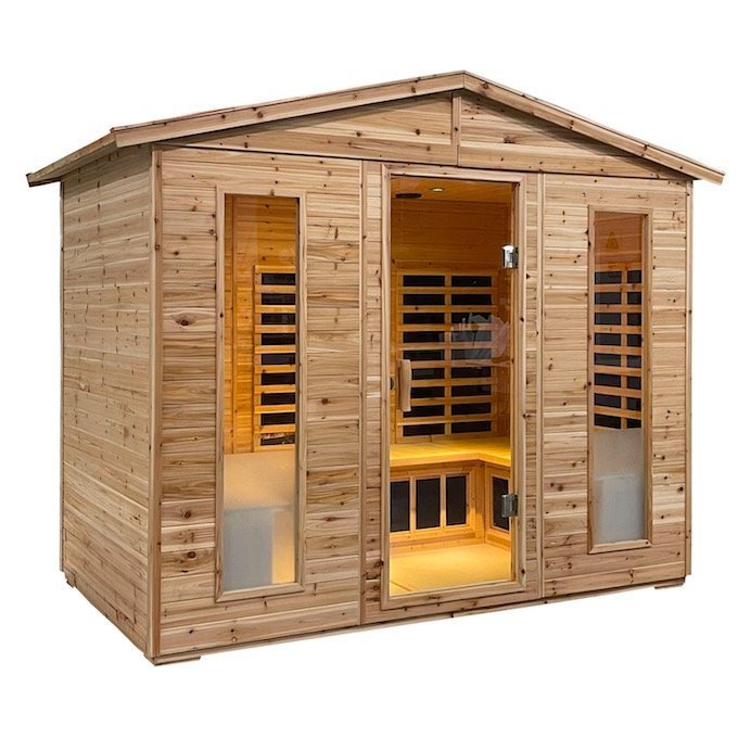 Sauna Infrarossi Finlandese da Esterno Adler 250x150 cm