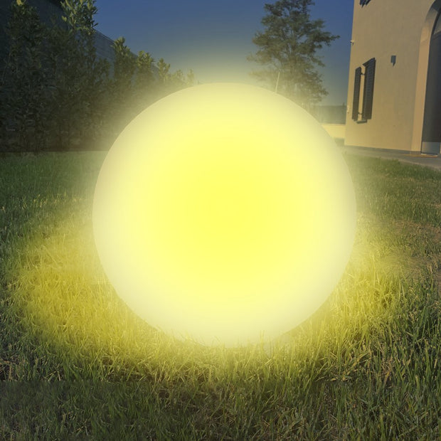 Lampada Sfera a Led RGB Cromoterapica Impermeabile Ricaricabile 40cm