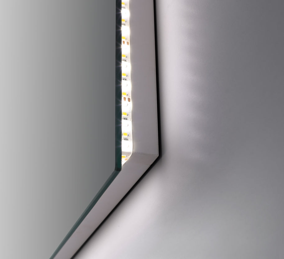 Specchio a LED Arredo Bagno New York 120x70cm Antifog Smart