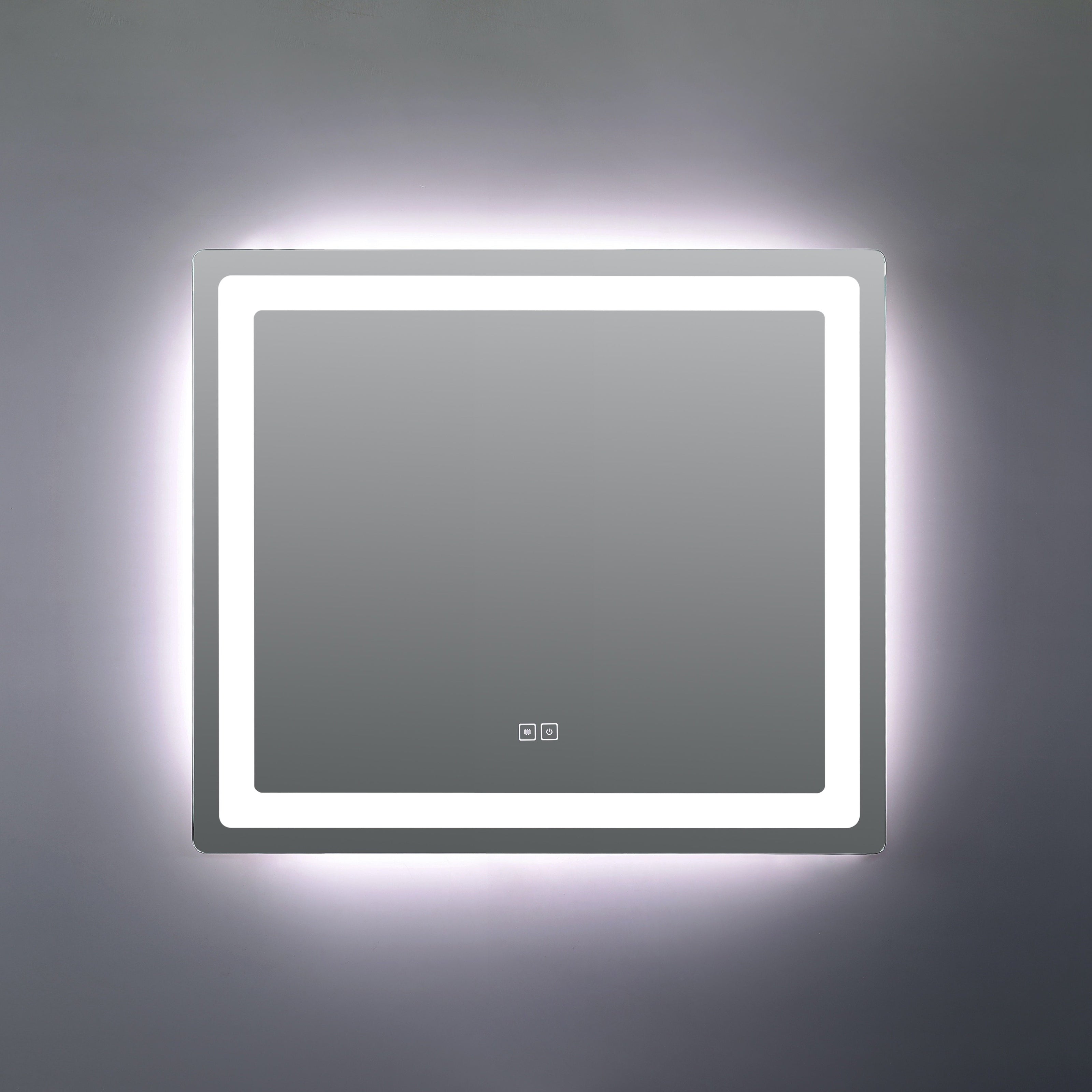 Specchio a LED Arredo Bagno Las Vegas 80x70cm Multifunzione