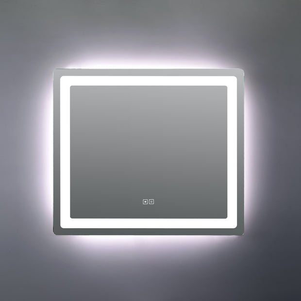 Specchio a LED Arredo Bagno Las Vegas 80x70cm Multifunzione