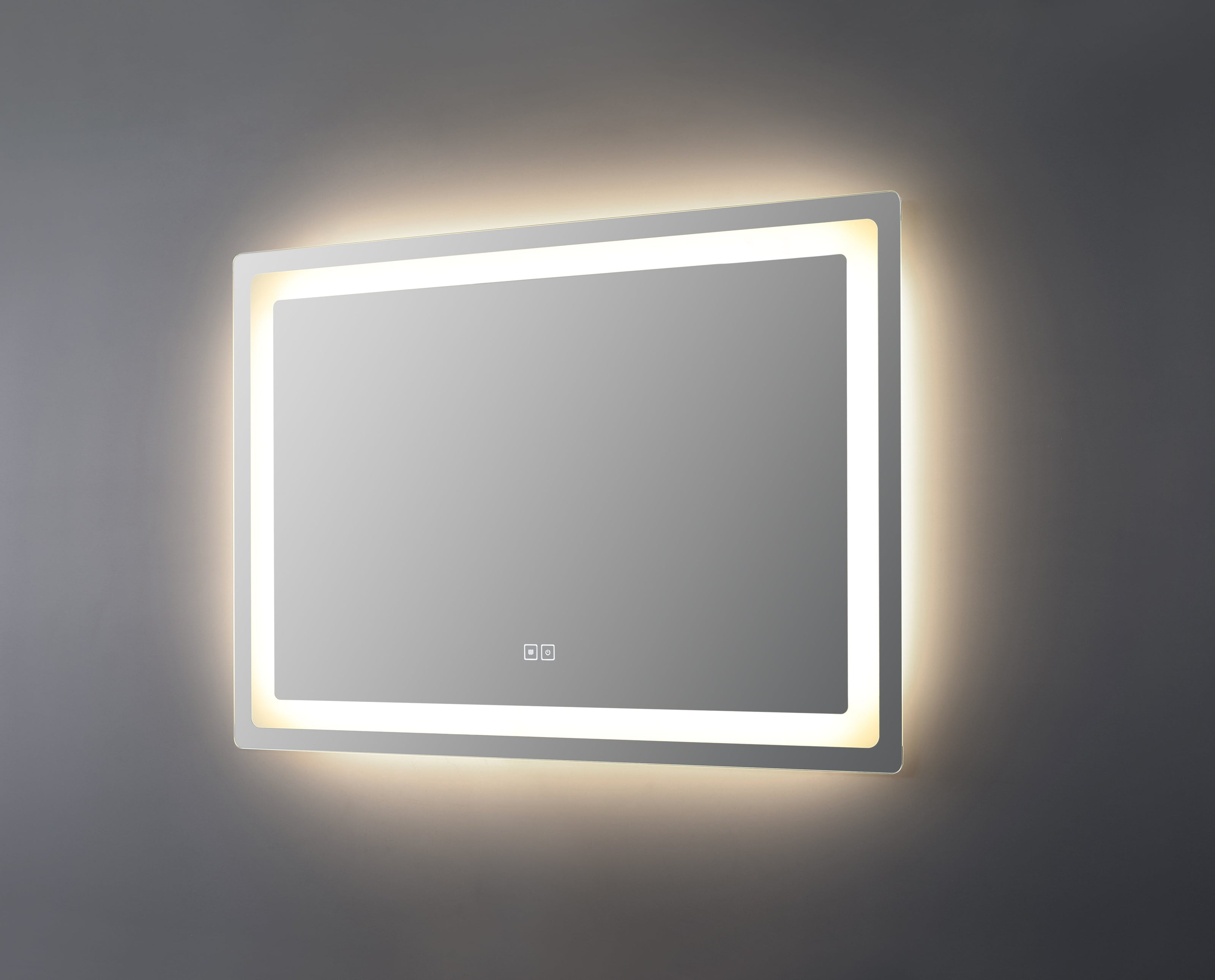 Specchio a LED Arredo Bagno Las Vegas 80x70cm Multifunzione