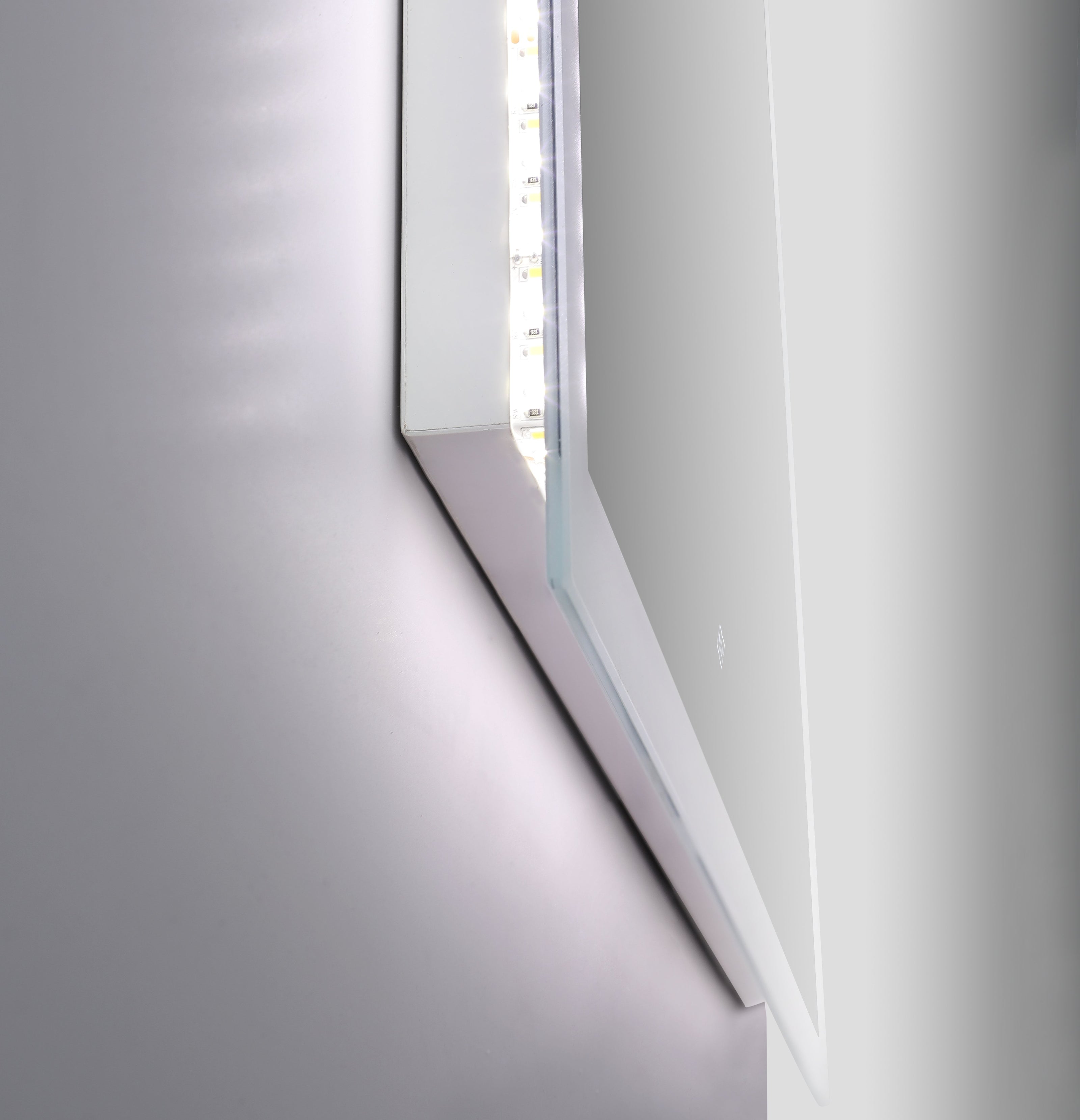 Specchio a LED Arredo Bagno Roma 100x70cm Multifunzione