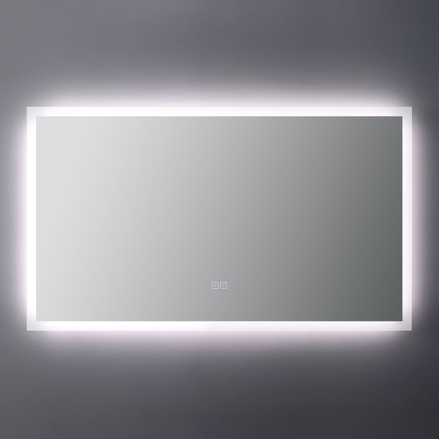 Specchio a LED Arredo Bagno Roma 120x70cm Antiappanamento