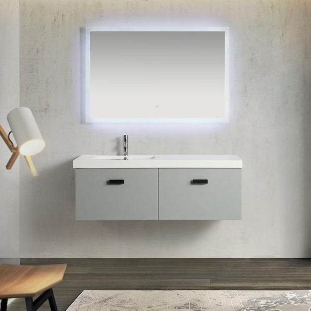 Mobile Arredo Bagno 130 cm Agata Sospeso Moderno Contemporaneo XL