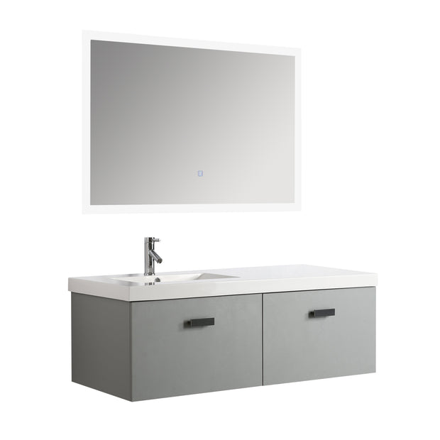 Mobile Arredo Bagno 130 cm Agata Sospeso Moderno Contemporaneo XL