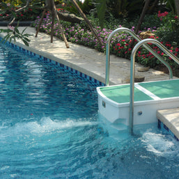 Kit Piscina Facile con Pompa Filtro Pannello di controllo Scaletta e Luce