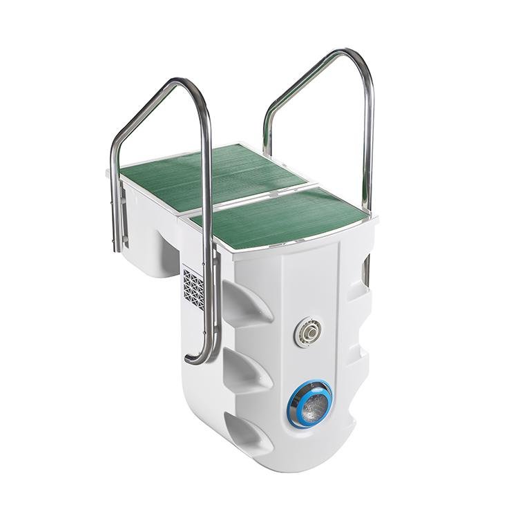 Kit Piscina Facile con Pompa Filtro Pannello di controllo Scaletta e Luce