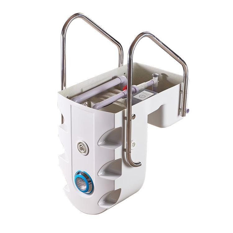 Kit Piscina Facile con Pompa Filtro Pannello di controllo Scaletta e Luce