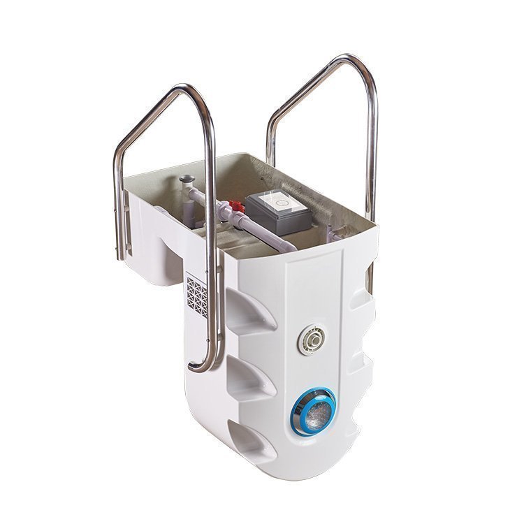 Kit Piscina Facile con Pompa Filtro Pannello di controllo Scaletta e Luce