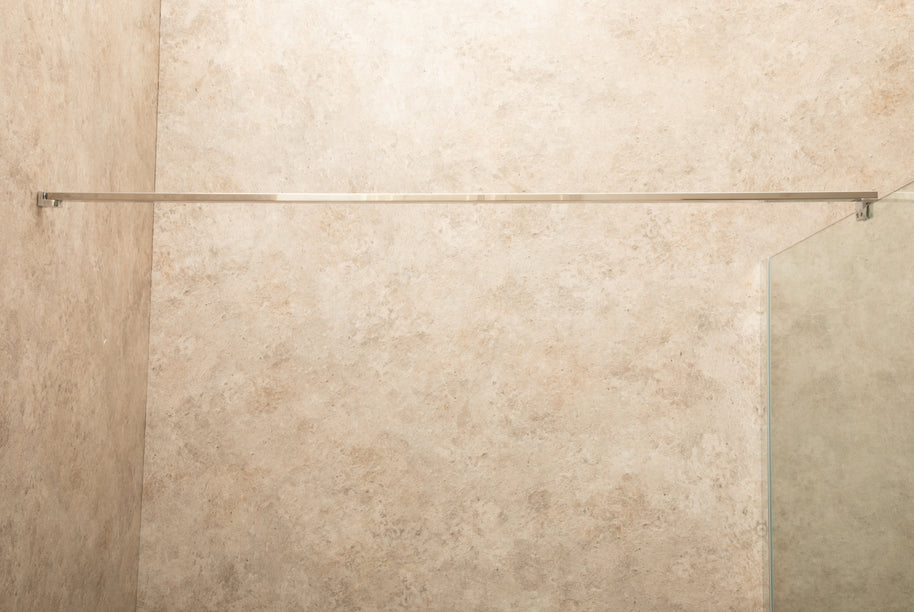 Parete Doccia Walk In Reversibile 140cm Spessore 6mm Altezza 2m