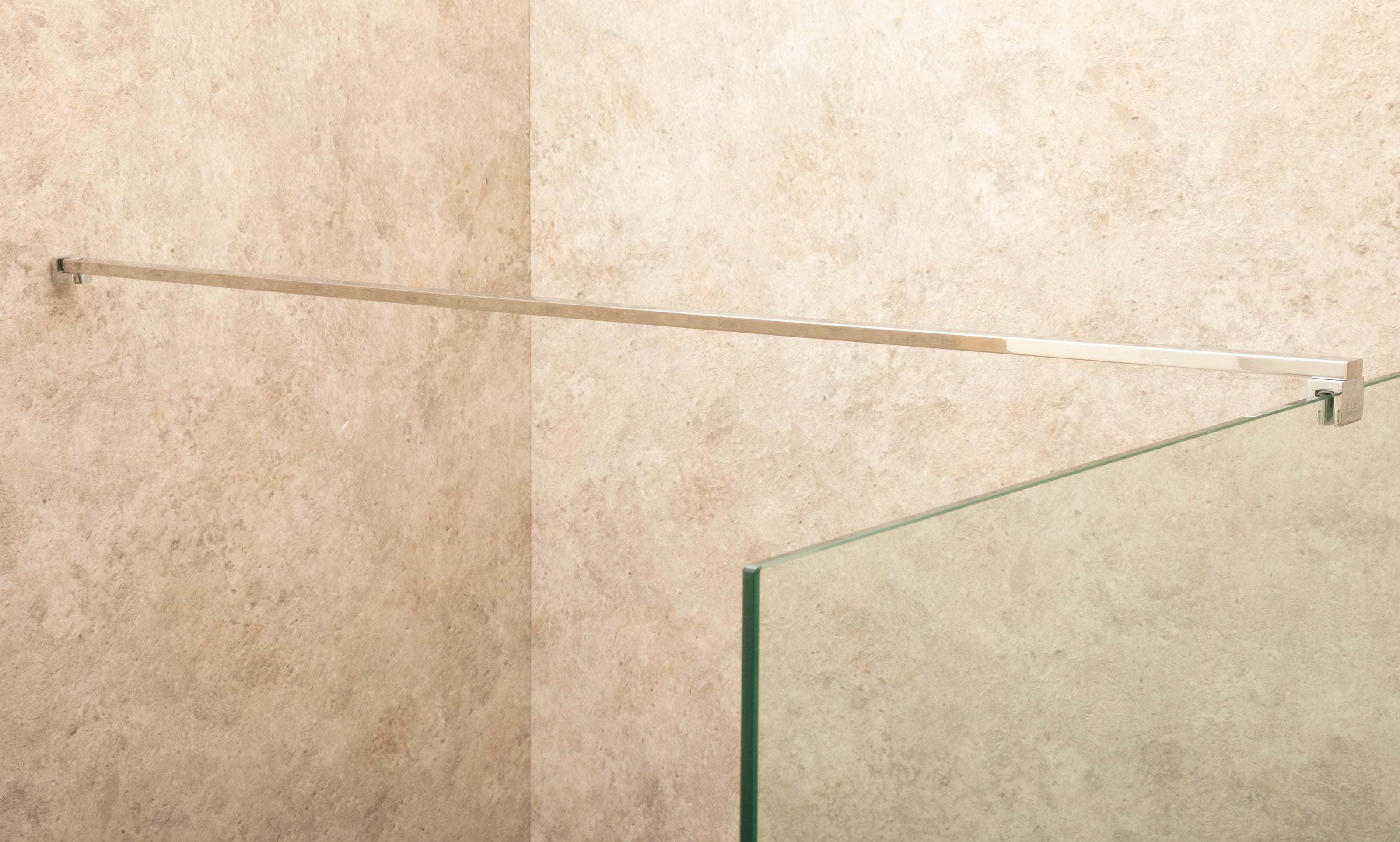Parete Doccia Walk In Reversibile 140cm Spessore 6mm Altezza 2m