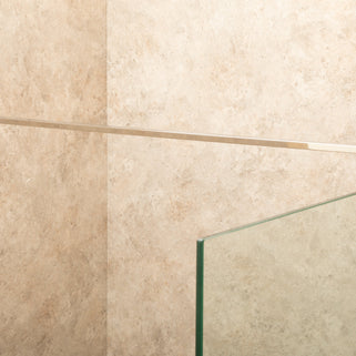 Parete Doccia Walk In Reversibile 140cm Spessore 6mm Altezza 2m
