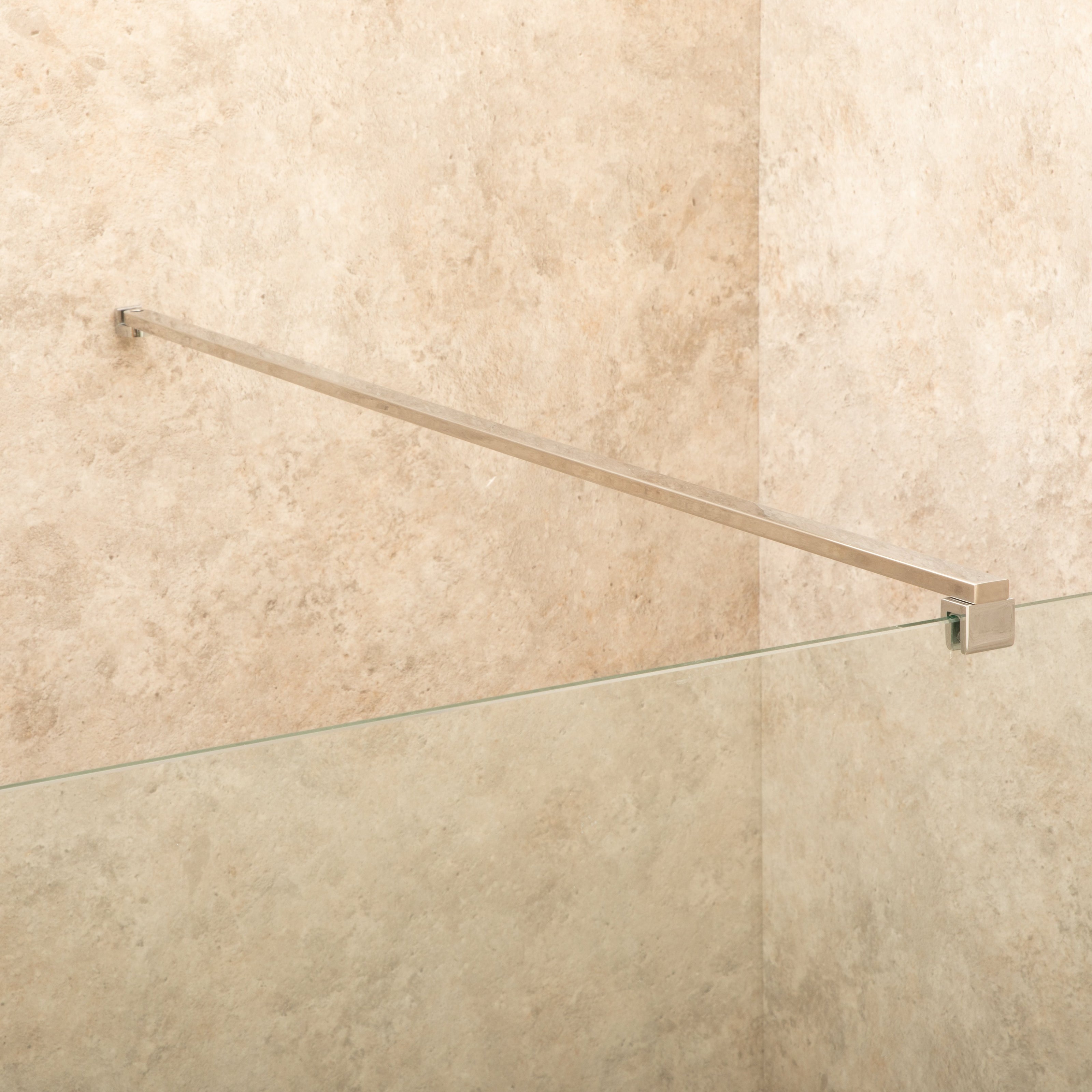 Parete Doccia Walk In Reversibile 140cm Spessore 6mm Altezza 2m