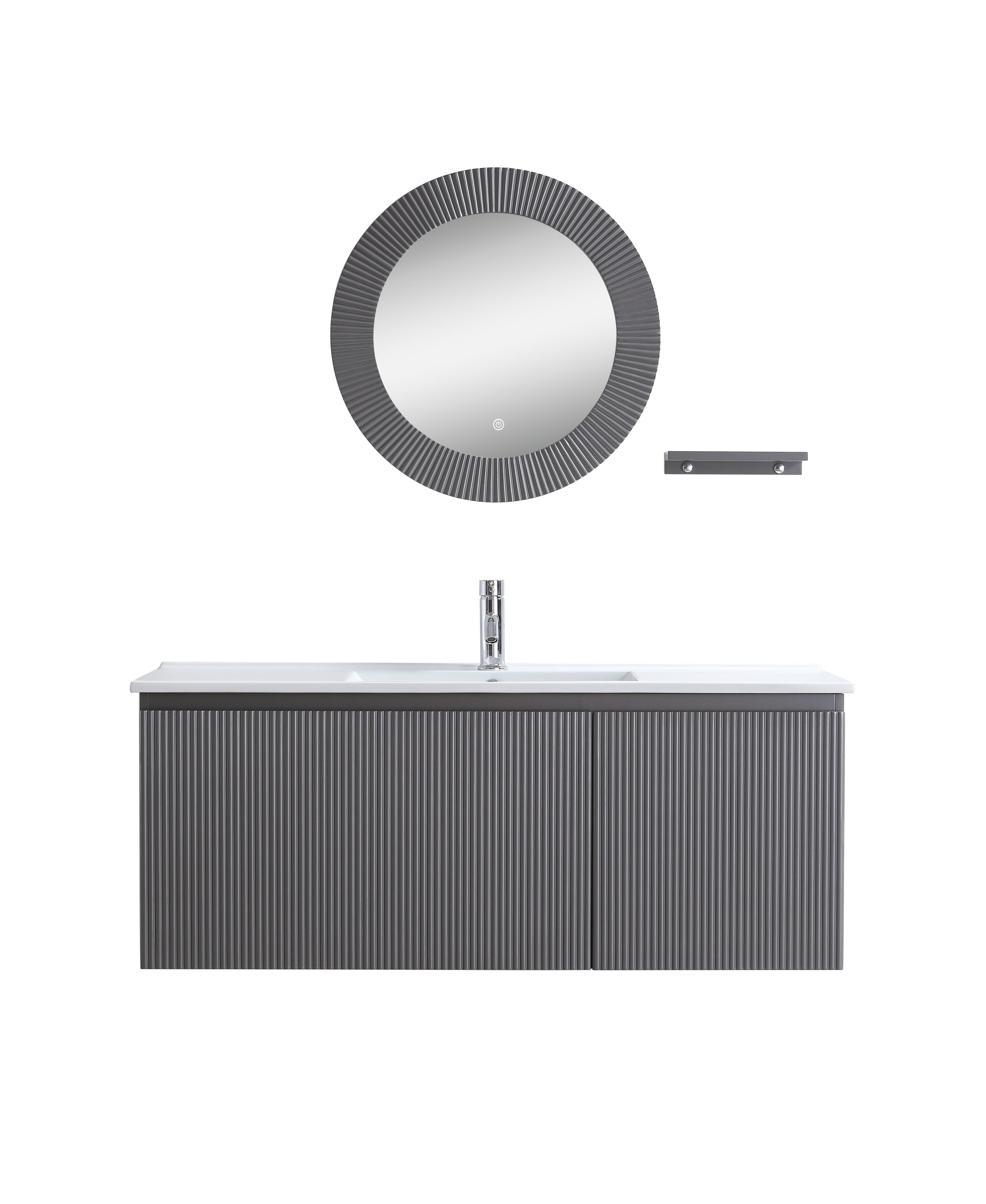 Set Mobile Arredo Bagno Clara Antracite 120cm