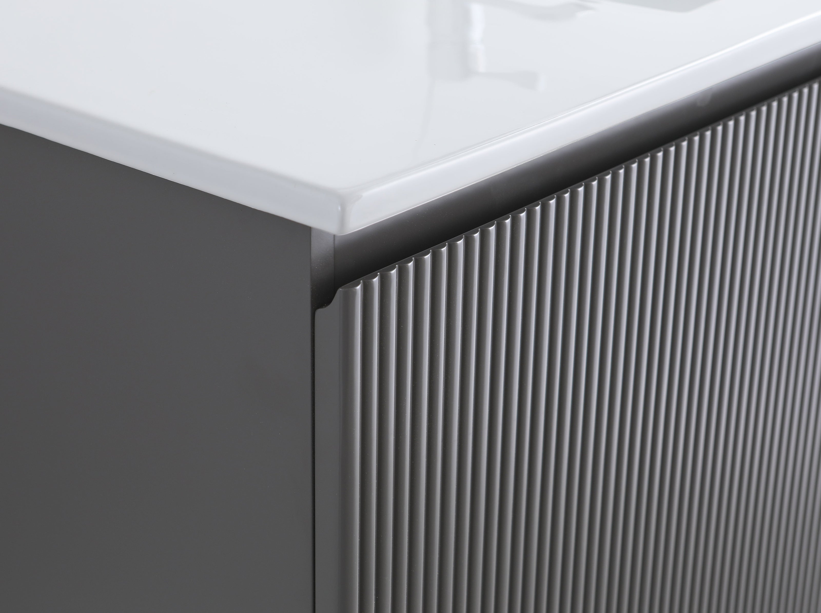 Set Mobile Arredo Bagno Clara Stone Antracite 70cm