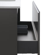 Set Mobile Arredo Bagno Clara Stone Antracite 70cm