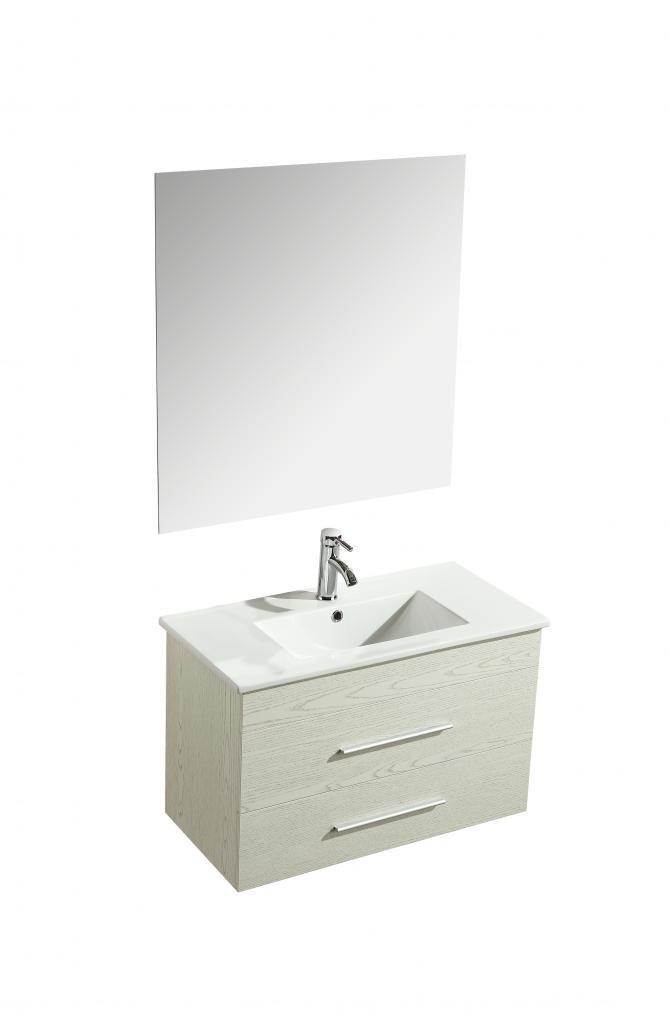 Mobile Arredo Bagno Giove 80 cm Sospeso Moderno Bianco cod. 00001074