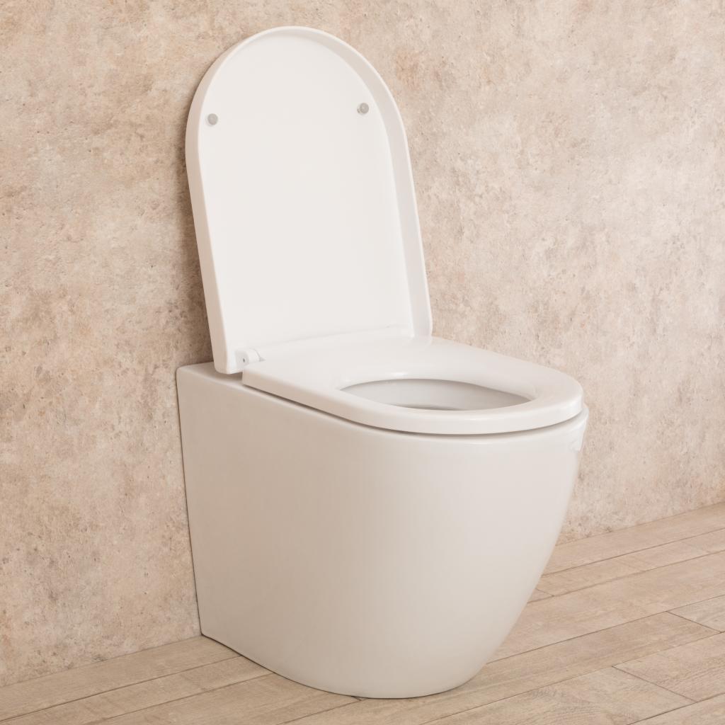 WC Filo Parete Vortix Sedile e Copri vaso Senza Brida L36.5xP56xA41cm