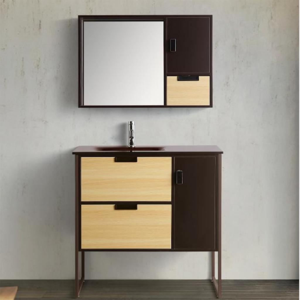 Mobile Arredo Bagno Cartesio 90 cm Sospeso Moderno Contemporaneo cod.  00004621