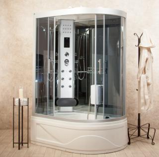 Cabina Doccia Sauna Prezzi.Box Doccia Idromassaggio Florence 130x85 Sinistra Sauna Cod 00000006