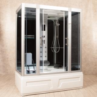 Vasca Idromassaggio Con Bagno Turco.Doccia Idromassaggio Con Vasca Polonord 160x85 Sauna Bagno Turco Cod 00000090