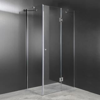 Cabina Doccia In Vetro.Cabina Doccia Lux Vetri 8mm Telaio Inox 80x100cm Destro Cod 00000539