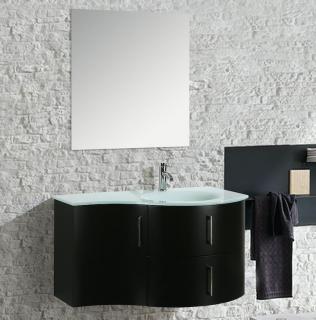 Arredo Bagno Moderno Palermo.Mobile Arredo Bagno Kursal 104 Cm Sospeso Nero Destro Moderno Cod 00001122