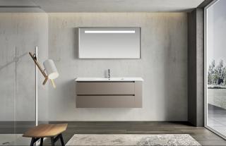 Arredo Bagno Moderno Palermo.Mobile Arredo Bagno Galileo 120 Cm Sospeso Tortora Moderno Contemporaneo Cod 00004629